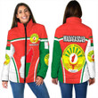 Africa Zone Clothing - Madagascar Active Flag Women Padded Jacket a35