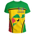 Africa Zone Clothing - Sao Tome and Principe Active Flag T-Shirt A35