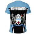 Africa Zone Clothing - Botswana Active Flag T-Shirt A35
