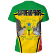 Africa Zone Clothing - Sao Tome and Principe Active Flag T-Shirt A35