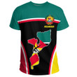 Africa Zone Clothing - Mozambique Active Flag T-Shirt A35