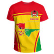 Africa Zone Clothing - Guinea Bissau Active Flag T-Shirt A35