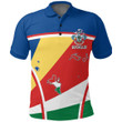Africa Zone Clothing - Seychelles Active Flag Polo Shirt A35
