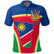 Africa Zone Clothing - Nambia Active Flag Polo Shirt A35