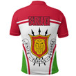 Africa Zone Clothing - Burundi Active Flag Polo Shirt A35