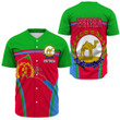 Africa Zone Clothing - Eritrea Active Flag Baseball Jersey A35