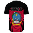 Africa Zone Clothing - Angolia Active Flag Baseball Jersey A35