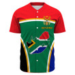 Africa Zone Clothing - South Africa Active Flag Baseball Jersey A35
