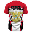 Africa Zone Clothing - Yemen Active Flag Baseball Jersey A35