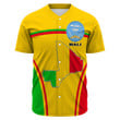 Africa Zone Clothing - Mali Active Flag Baseball Jersey A35