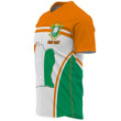 Africa Zone Clothing - Ivory Coast Active Flag Baseball Jersey A35