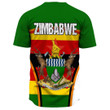 Africa Zone Clothing - Zimbabwe Active Flag Baseball Jersey A35