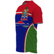 Africa Zone Clothing - Gambia Active Flag Baseball Jersey A35