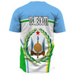 Africa Zone Clothing - Djibouti Active Flag Baseball Jersey A35