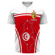 Africa Zone Clothing - Tunisia Active Flag Baseball Jersey A35