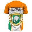 Africa Zone Clothing - Ivory Coast Active Flag Baseball Jersey A35