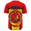 Africa Zone Clothing - Tigray Active Flag Baseball Jersey A35