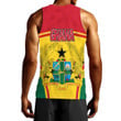 Africa Zone Clothing - Ghana Active Flag Men Tank Top A35