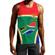 Africa Zone Clothing - South Africa Active Flag Men Tank Top A35