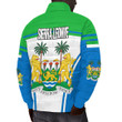 Africa Zone Clothing - Sierra Leone Active Flag Padded Jacket A35