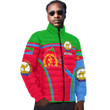 Africa Zone Clothing - Eritrea Active Flag Padded Jacket A35