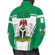 Africa Zone Clothing - Nigeria Active Flag Padded Jacket A35