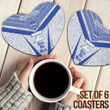Africa Zone Coasters (Sets of 6) - Zeta Phi Beta Sporty Style Coasters A35