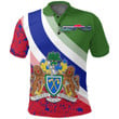 Africa Zone Clothing - Gambia Special Flag Polo Shirt A35