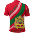 Africa Zone Clothing - Morocco Special Flag Polo Shirt A35