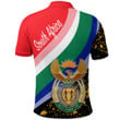 Africa Zone Clothing - South Africa . Special Flag Polo Shirt A35