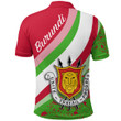 Africa Zone Clothing - Burundi Special Flag Polo Shirt A35