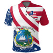 Africa Zone Clothing - Liberia Special Flag Polo Shirt A35
