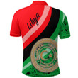 Africa Zone Clothing - Libya Special Flag Polo Shirt A35