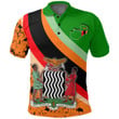 Africa Zone Clothing - Zambia Special Flag Polo Shirt A35