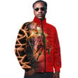 Africa Zone Clothing - Orisha Shango Lion Padded Jacket A35 | Africa Zone