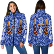 Africa Zone Clothing - Zeta Phi Beta Style Painting and Pattern Africa Women Padded Jacket A35 | Africa Zone