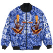 Africa Zone Clothing - Zeta Phi Beta Style Painting and Pattern Africa Bomber Jackets A35 | Africa Zone
