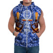Africa Zone Clothing - Zeta Phi Beta Style Painting and Pattern Africa Sleeveless Hoodie A35 | Africa Zone