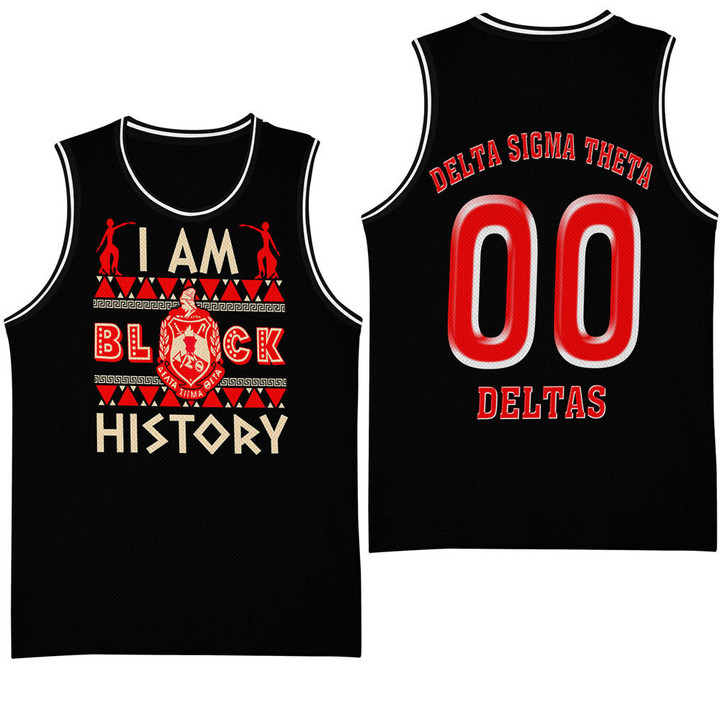 Africazone Clothing - Delta Sigma Theta Black History Basketball Jersey A7 | Africazone