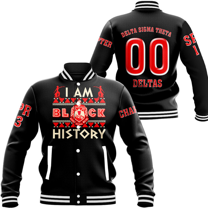 Africazone Clothing - Delta Sigma Theta Black History Baseball Jackets A7 | Africazone