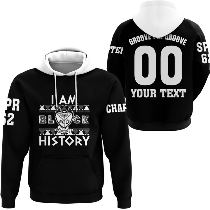 Africazone Clothing - Groove Phi Groove Black History Hoodie A7 | Africazone