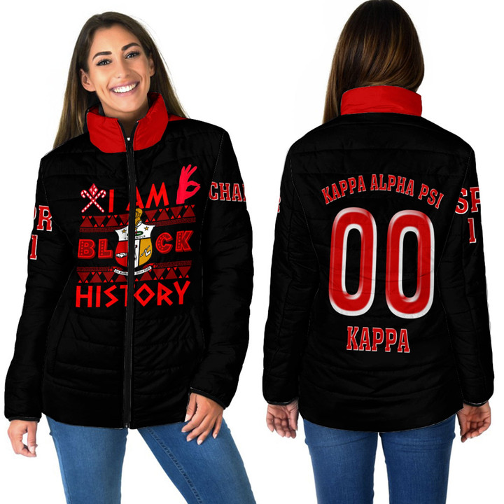 Africazone Clothing - Kappa Alpha Psi Black History Women Padded Jacket A7 | Africazone