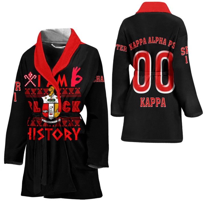 Africazone Clothing - Kappa Alpha Psi Black History Bath Robe A7 | Africazone