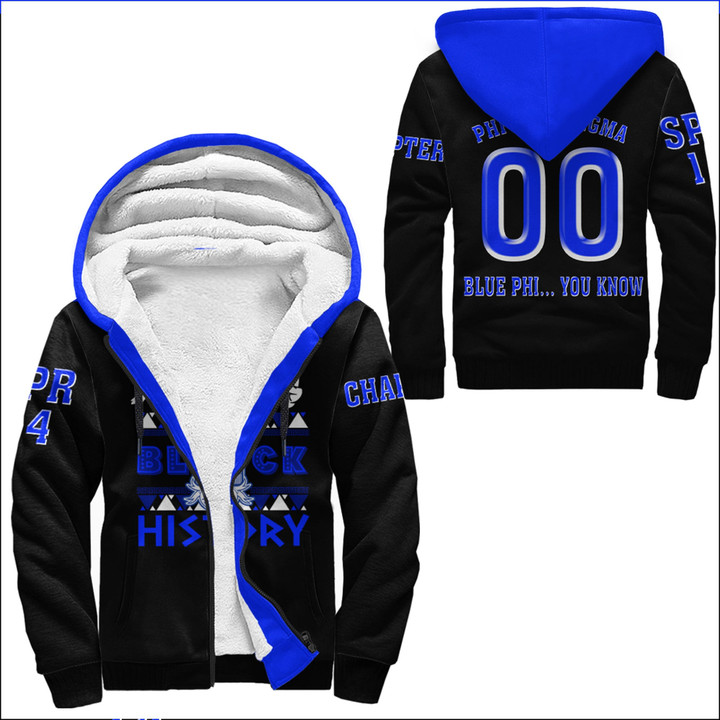 Africazone Clothing - Phi Beta Sigma Black History Sherpa Hoodies A7 | Africazone