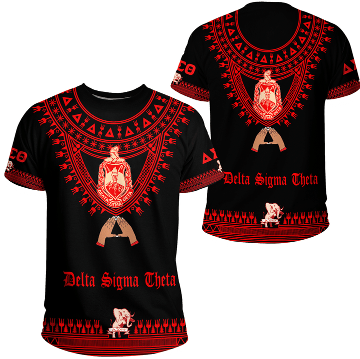 Africa Zone Clothing - Delta Sigma Theta Sorority Dashiki T-shirt A31