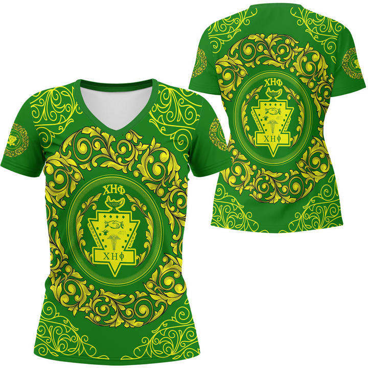 Africa Zone Clothing - Chi Eta Phi Sorority V-neck T-shirt A35 | Africa Zone