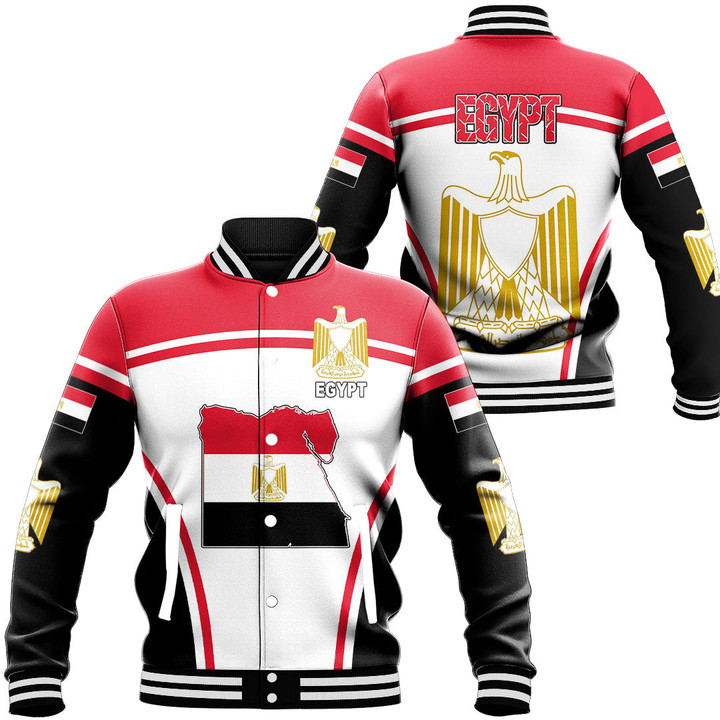 Africa Zone Clothing - Egypt Active Flag Baseball Jacket A35