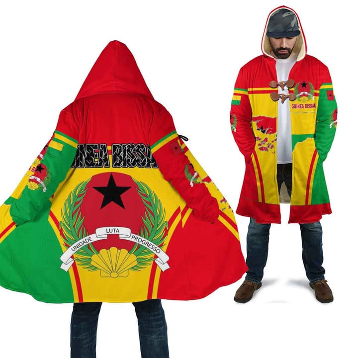 Africa Zone Clothing - Guinea Bissau Active Flag Cloak A35