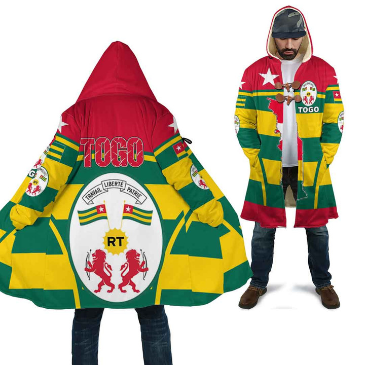 Africa Zone Clothing - Togo Active Flag Cloak A35