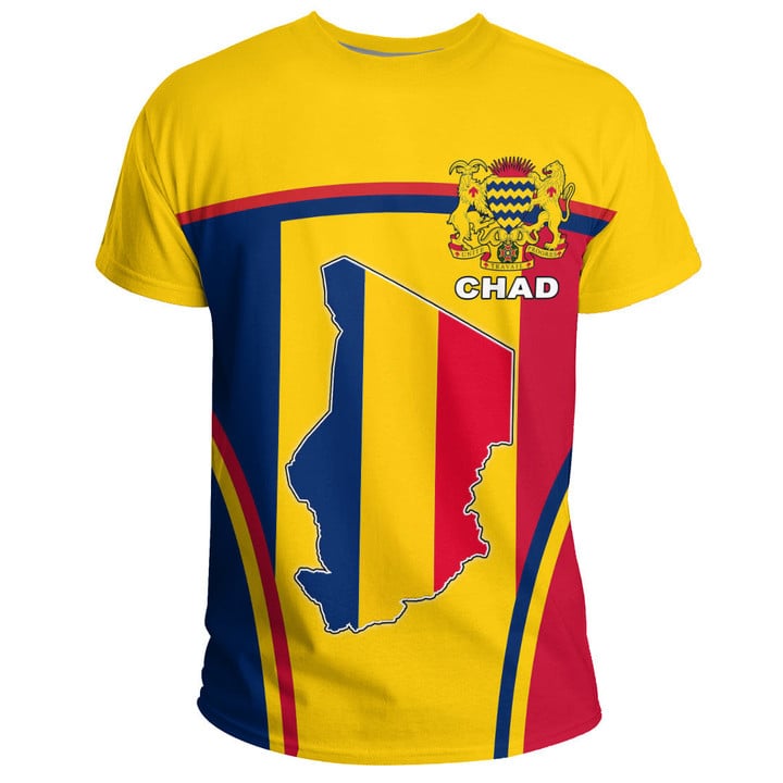 Africa Zone Clothing - Chad Active Flag T-Shirt A35